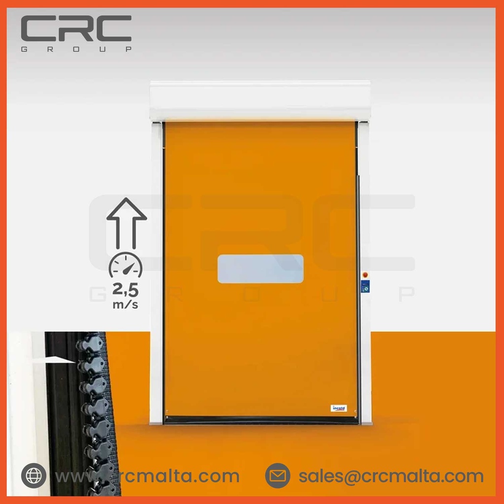 CRC Incold Rapid Doors ZIP K: Sliding on zip with Motor Housed